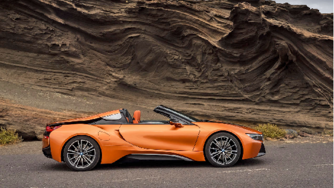 The BMW i8 Roadster.